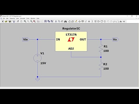 3 Terminal Voltage Regulator Simulation in LTSpice