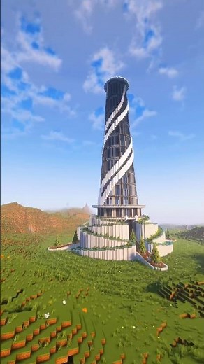 Minecraft: Rate this Modern Skyscraper between 1 and 10!Timelapse | Tutorial | #minecraft #shorts