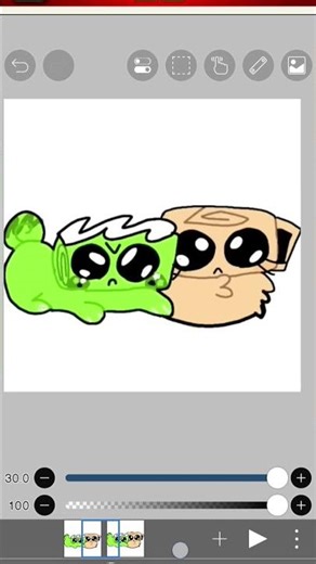 shelly and alien cosmo#dandysworld #edit #idispaint #roblox