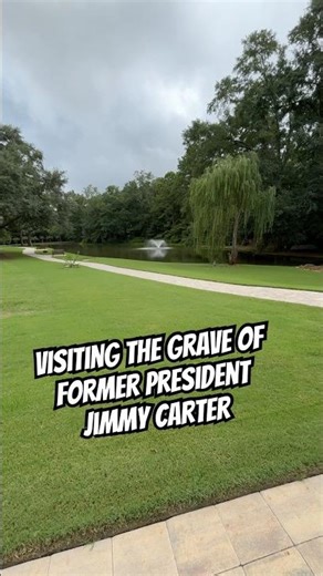 Visiting the grave of former President Jimmy Carter #shorts