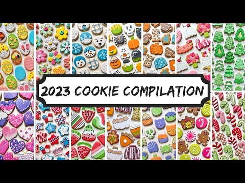 Every cookie I made in 2023 ~ 1 Hour Satisfying Cookie Decorating with Royal Icing Compilation