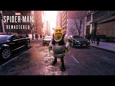 Marvel's Spider-Man PC: Incredible Shrek Mod Gameplay