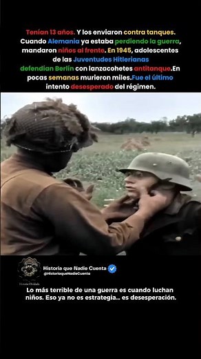 La última orden: que lucharan los niños.#Hitlerjugend #ww2