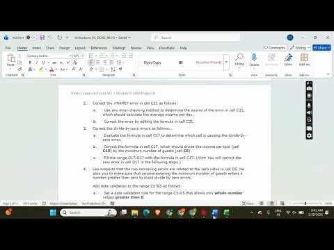 Shelly Cashman Excel 365 | Module 9: SAM Project B Top End Tours #shellycashman