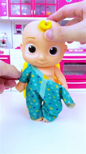 asmr unboxing cocomelon & washing machine toy set | satisfying toy play mini kitchen set #shorts