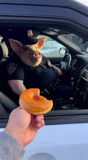 PIG COP CATCHES DONUT (PERFECT RESPONSE!) 🍩 Watch patrol snack unfold: https://sub.dnpl.us/Anime When taunts meet treats, watch this officer deliver pure GLAZED JUSTICE! Between that expert catch and that calm gesture, proves some cops got class! 🐷 WITNESS THE CATCH: 👮‍♂️ Pig Pro 🎯 Mouth Catch ✋ Calm Stop 📊 Sass Level: PROFESSIONAL% #PigCop #DonutCatch #PatrolClass #SassResponse #OinkForce ☕ Support more content: https://buymeacoffee.com/joinanime