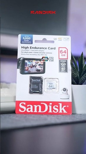 SanDisk High Endurance microSD Card - 64GB #sandisk #sandiskcreator #microsdcard #sdcard #endurance