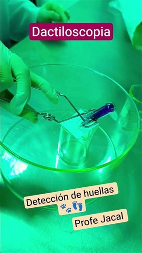 Dactiloscopia. Cómo detectar huellas digitales. #chemistry #science #experiment #profeJacal #ENSM