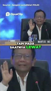 Mahfud MD : Tetap Kokoh Prinsip Menghadapi Intervensi & Perubahan