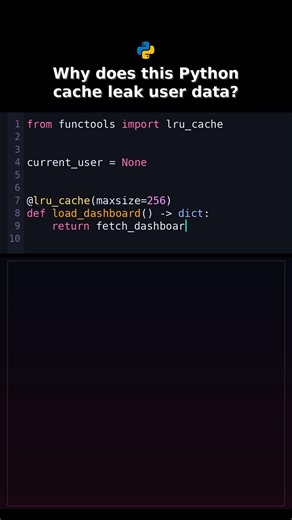 Why does this Python cache leak user data? #pythonapi
