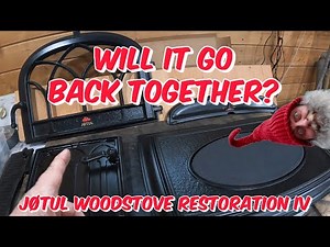 Jøtul F 500 wood stove restoration pt4 Reassemble & First Burn #alaska #thegnomestead