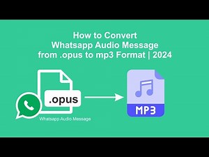 How to Convert OPUS to MP3 File Format 2024