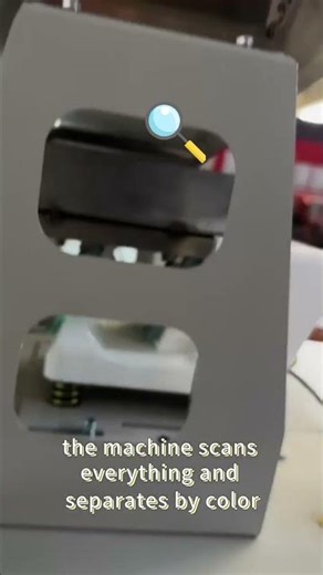 Plastic crushing material sorting machine, sorting plastics by color