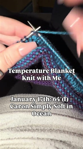 Temperature Blanket Knit with Me - January 17th