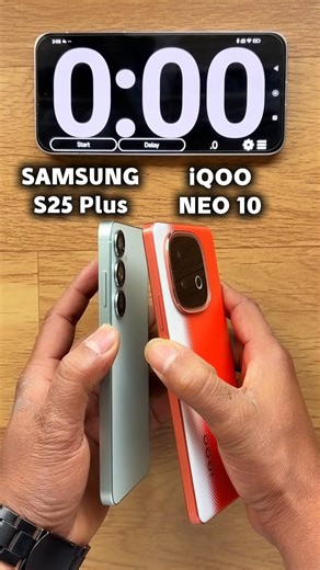 Samsung S25 Plus vs iQOO Neo 10 ⚡ BOOT Speed Test! Who Wins? 😳🔥 #Shorts