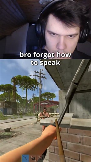 Bro devolved mid fight #rust