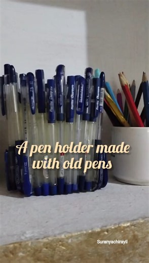 Easy craft ideas with old pens😍 Reuse of waste pens | Beautiful crafts #shorts #diy #easy #home