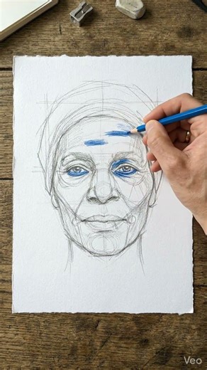 African Granny Face Drawing ✏️ Realistic Pencil Progression (2-Stage)