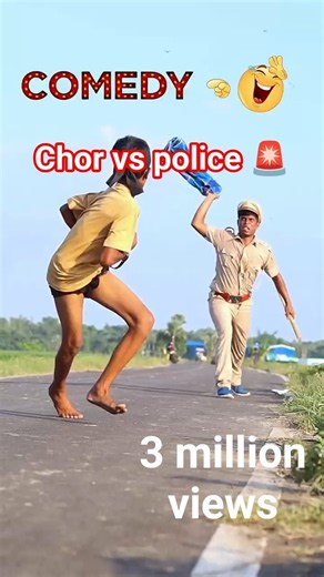 🚔 Breaking News: The police got robbed! 😂🕵️ Thief: "New target unlocked!🤣#PoliceVsThief #Funnyvideo