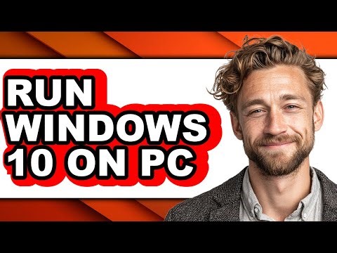 How to Run Windows 10 on Pc (only Way)