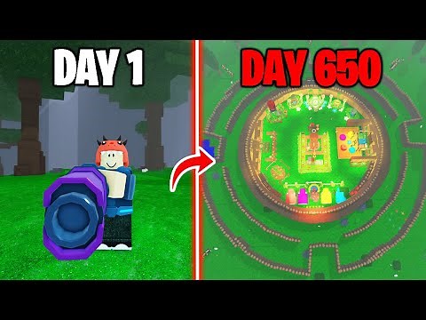 650 Days to Build a Best Solo Base in 99 Nights in the Forest