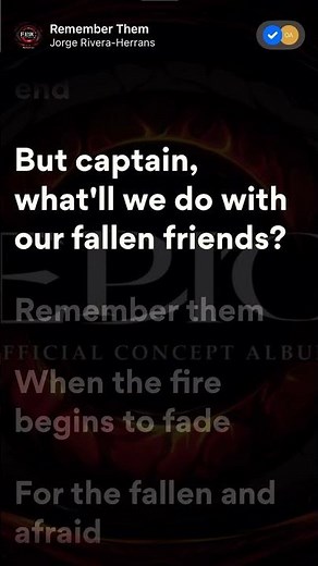 EPIC: The Musical - Remember Them (Lyrics)