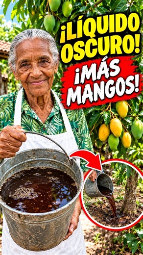 ¡El Líquido Oscuro Que Ayuda a Tu Mata de Mango a Dar Más Frutos!