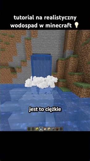 tutorial na realistyczny wodospad w minecraft