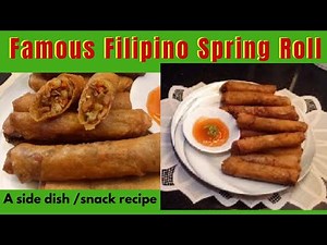 O'Kitchen Ph | My Version of Famous Filipino Side Dish | Tuna-Veggie Lumpia with Sesame seeds