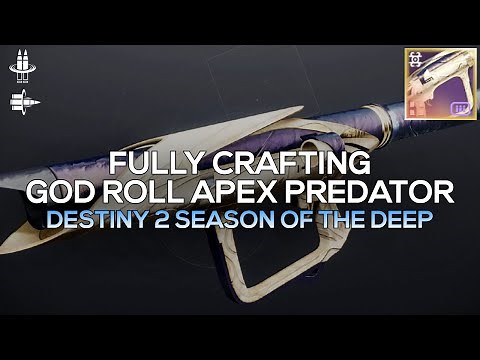 God Roll Apex Predator Rocket Launcher Fully Crafted (Season of the Deep) [Destiny 2]