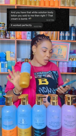 White solution lotion with review