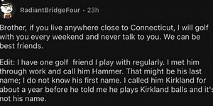Redditor tells story of his new best golf friend and it's peak male friendship