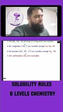 Memorise Solubility Rules in seconds #alevelchemistry #olevelchemistry #chemistrywithkamranshakir