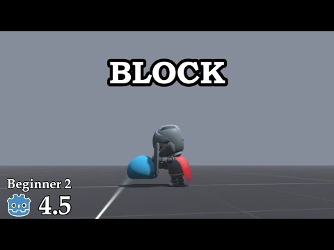 How to block attack - Learn Godot 4 3D - no talking