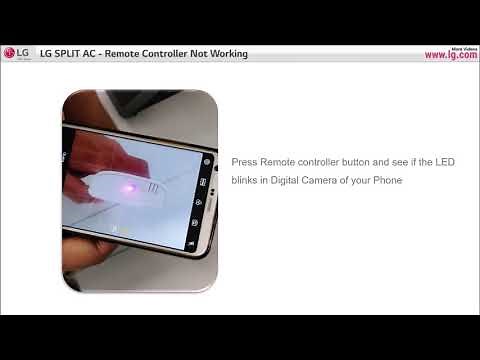 LG Split Air Conditioner: Remote Control not working