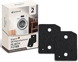 Plinth Filter Replacement for Miele T1 Dryers - German Designed 9164761 Double Layer Heat Pump Tumble Dryers Filter, Toe - Kick Filter Foam Sponge Replacement 2 Pack