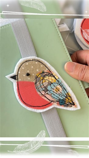 Bo on Instagram: "✨ I’ve just shared my Robin tutorial video on YouTube — and it’s completely free! 💛 Comment “1” if you’d like the link. In the video, you’ll see how I turn this little robin into a book band — such a sweet gift idea for book lovers or to decorate your own journal. Let’s make something lovely together! ❤️"