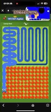I got 257 apples on google snake mods.