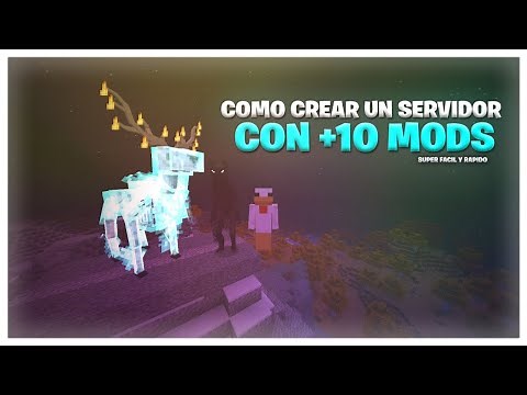 🟩COMO CREAR UN SERVER CON MODS EN ATERNOS + pack de mods | Minecraft