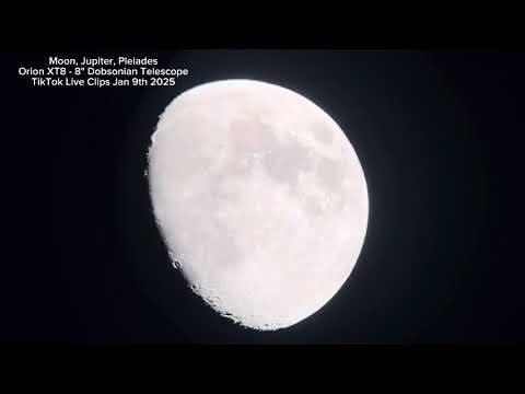 Jupiter & Moon Through Telescope Live | Orion XT8