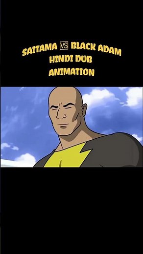 SAITAMA 🆚BLACKADAM 💀Unofficial hindi Dub || #anime #shortsfeed #onepunchman