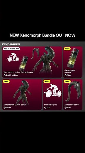 NEW Xenomorph Bundle OUT NOW #fortnite #xenomorph #alienearth