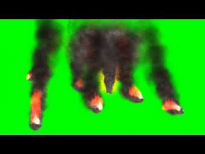12 different explosions green screen