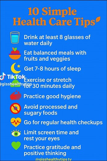 10 Simple Health Tips for a Better You