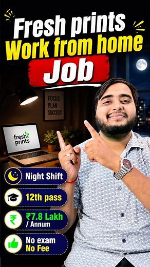 Fresh Prints Work From Home Job 2026 | Online Jobs at Home | 12th Pass Freshers | Apply Now!!!