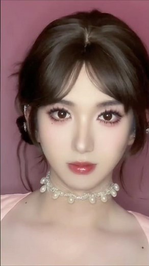 male to cute female makeover🎀#makeuptransformation #m2f #boytogirlmakeup #maletofemaletransformation