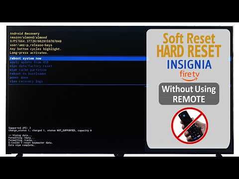 Insignia Fire TV | How To Factory Reset | Without Remote & With Remote