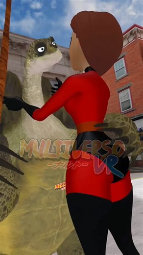 MULTIVERSO VR on Instagram: "A cuanto la hora mami? 🤣🤣 (Oogwei y elastigirl) . . #PO #OOGWEI #kungfupanda #kungfupanda4 #embaraceavibora #elpajerodragon #PARODIA #parati #fyp #tigresa #Meme #latino #gogo #incluyegogo"