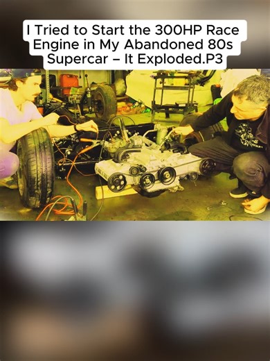 Starting a 300HP Race Engine in an Abandoned Supercar