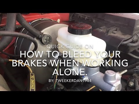 How to bleed your brakes without a helper. (Ford Ranger)